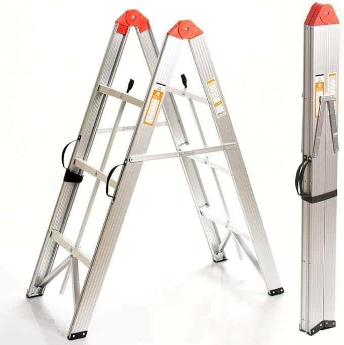 Scara pliabila aluminiu, 3 trepte, capacitate 150kg, inaltime 116cm