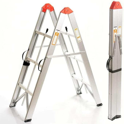 Scara pliabila aluminiu, 3 trepte, capacitate 150kg, inaltime 116cm