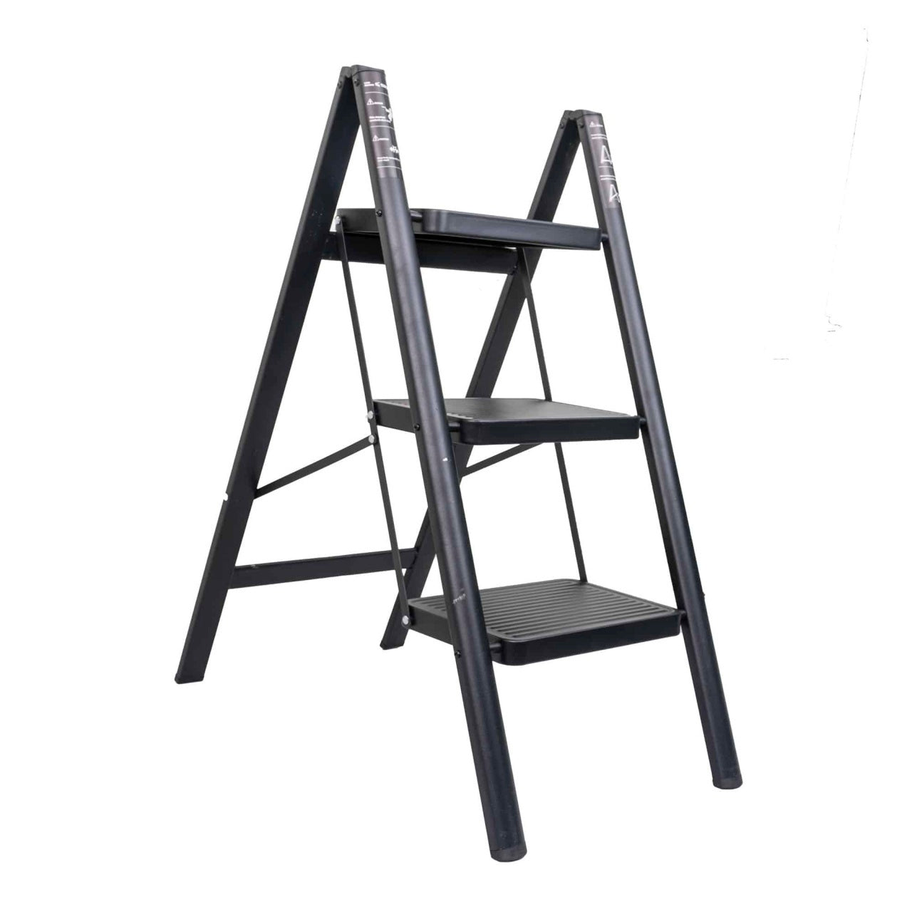 Scara pliabila metalica 3 trepte, capacitate 150kg, inaltime 83.5cm