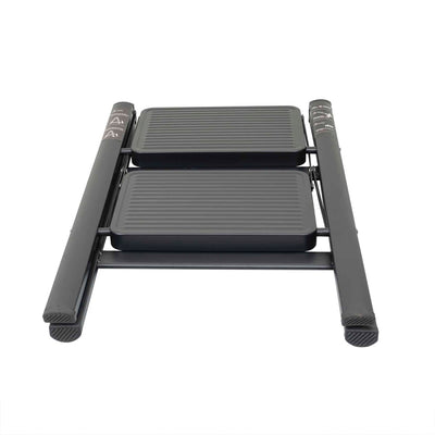 Scara pliabila metalica cu 2 trepte, capacitate 150kg, dimensiuni compacte