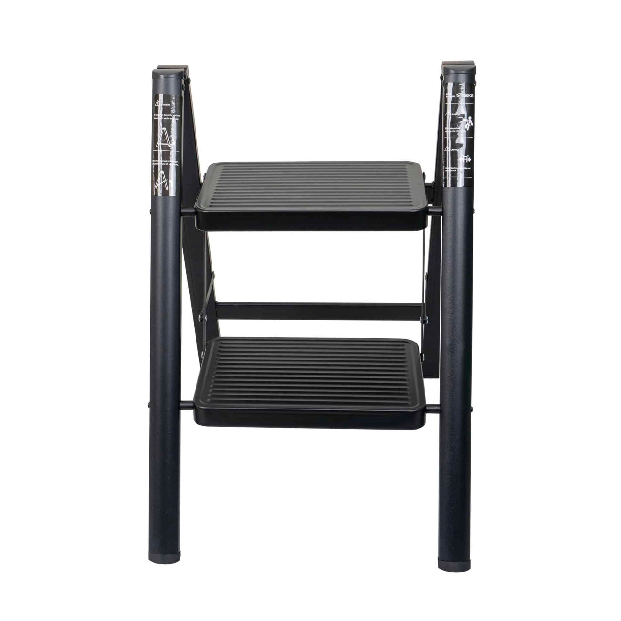 Scara pliabila metalica cu 2 trepte, capacitate 150kg, dimensiuni compacte