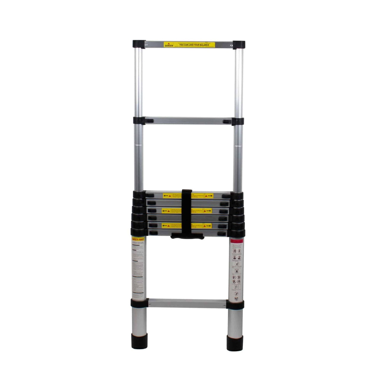 Scara telescopica aluminiu, 1 tronson, 9 trepte, 2.6 m lungime