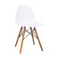 Scaun alb pentru bucatarie sau living, capacitate 120kg, structura lemn si otel
