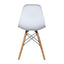 Scaun alb pentru bucatarie sau living, capacitate 120kg, structura lemn si otel