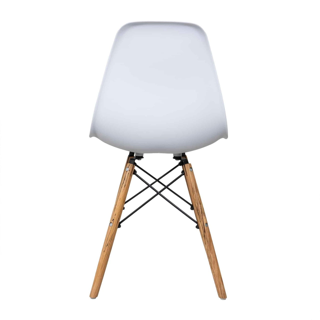 Scaun alb pentru bucatarie sau living, capacitate 120kg, structura lemn si otel