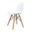 Scaun alb pentru bucatarie sau living, capacitate 120kg, structura lemn si otel