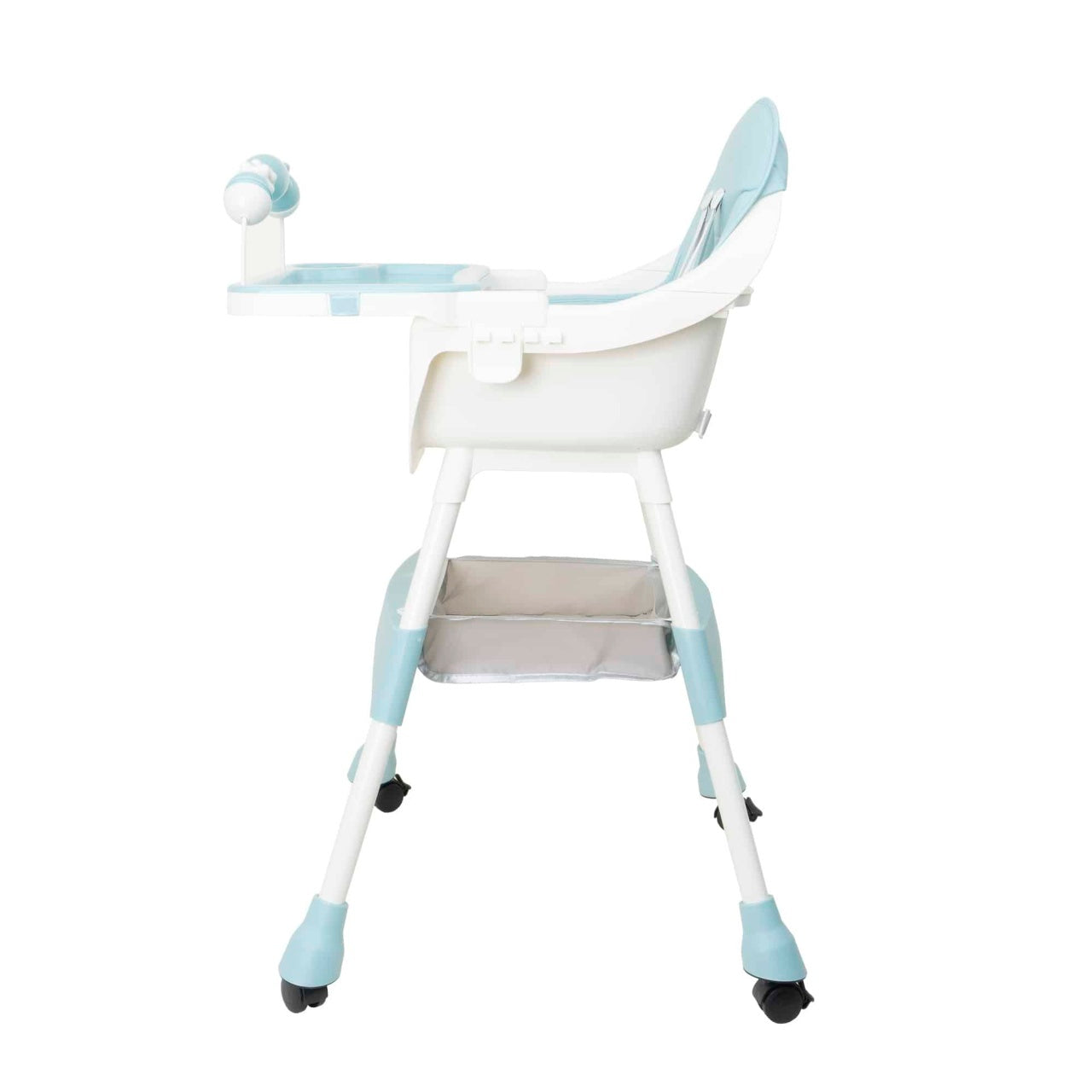 Scaun de masa pentru copii 5-72 luni, greutate max 50kg, albastru deschis