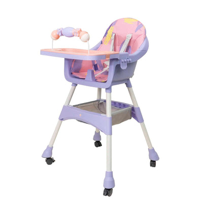 Scaun de masa pentru copii 5-72 luni, greutate max 50kg, mov
