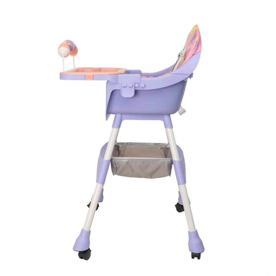 Scaun de masa pentru copii 5-72 luni, greutate max 50kg, mov