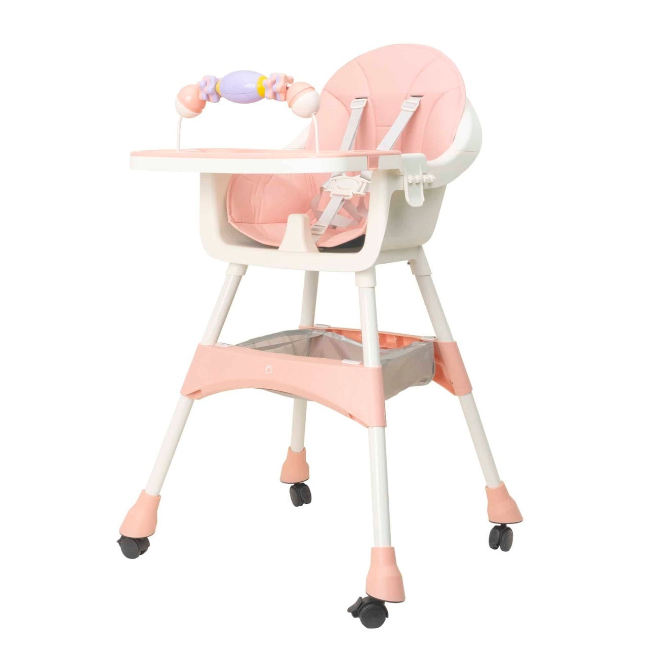 Scaun de masa pentru copii 5-72 luni, roz, suport 50 kg