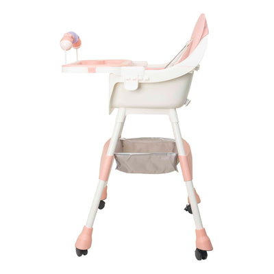 Scaun de masa pentru copii 5-72 luni, roz, suport 50 kg