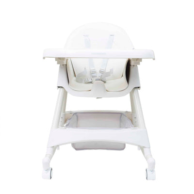 Scaun de masa pliabil pentru copii 5-72 luni, balansoar, alb, capacitate 50kg
