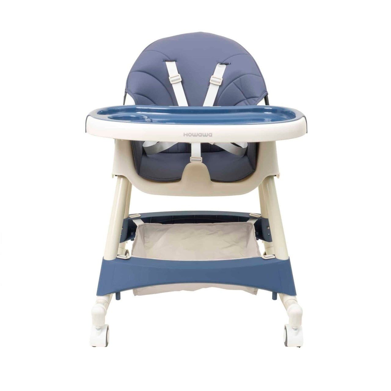 Scaun de masa pliabil pentru copii 5-72 luni, balansoar, albastru, capacitate 50kg