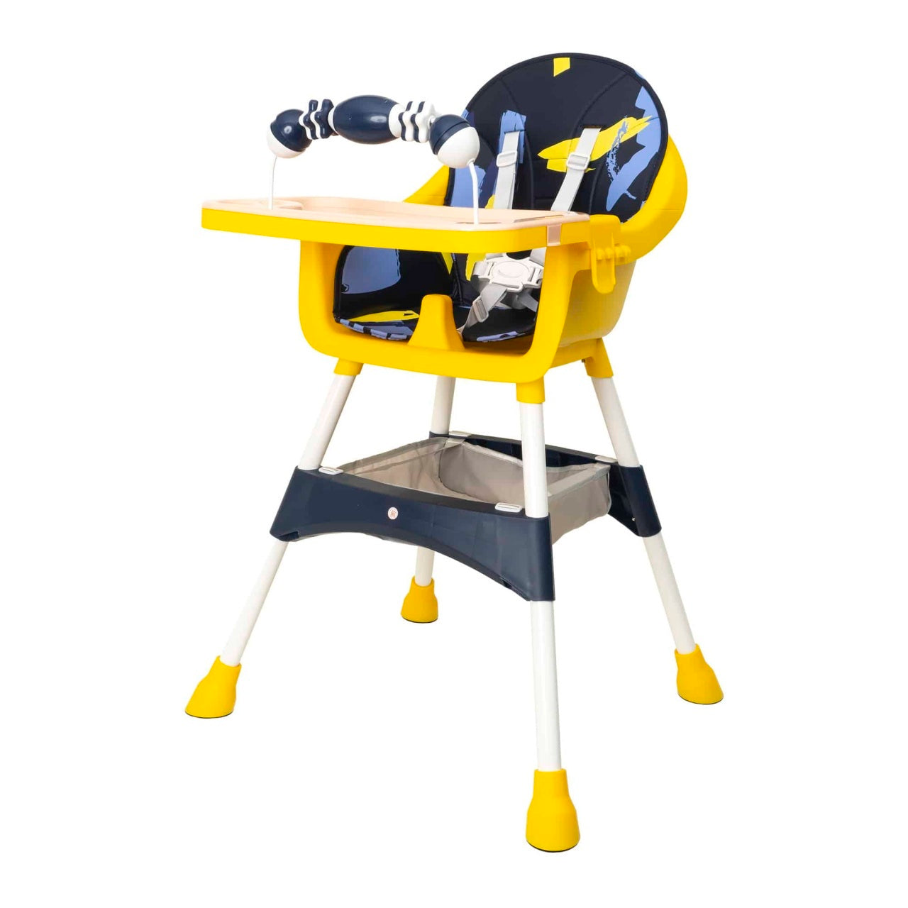 Scaun masa copii 5-72 luni, greutate max 50kg, culoare galben