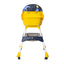 Scaun masa copii 5-72 luni, greutate max 50kg, culoare galben