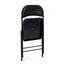Scaun pliant tapitat, cu cadru de otel, rezistent la socuri, greutate maxim suportata 110kg, negru