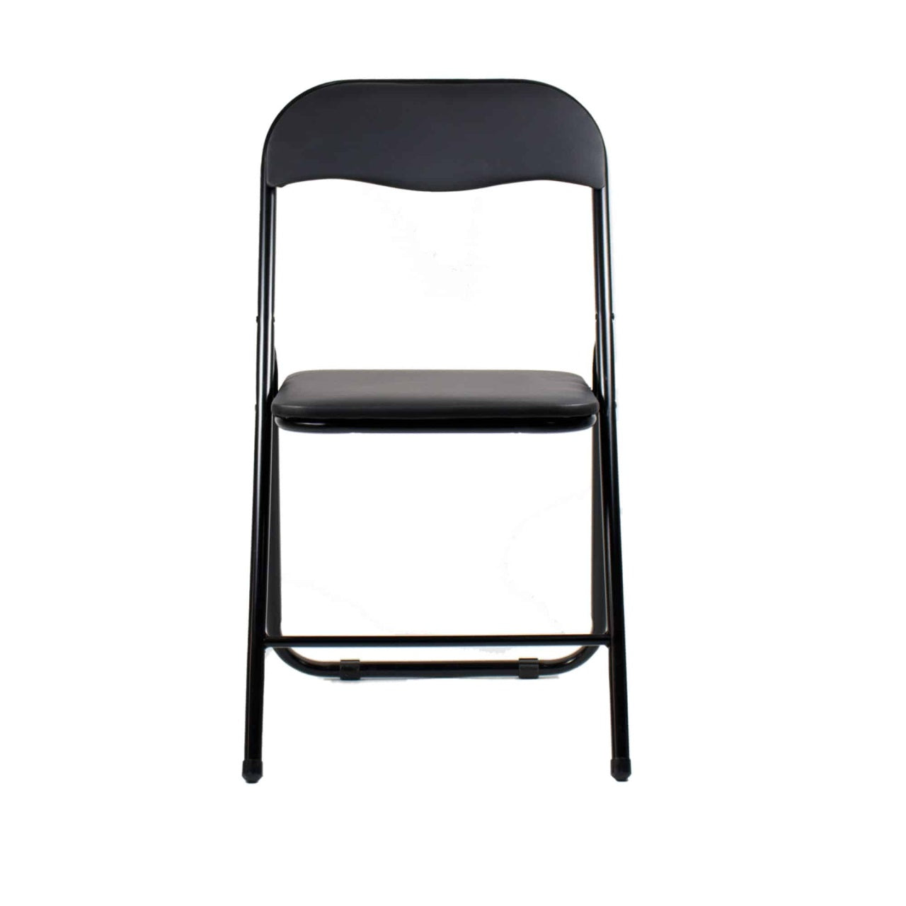 Scaun pliant tapitat negru pentru bucatarie, living sau terasa, capacitate 100kg