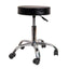 Scaun rotund cu burete, design ergonomic, finisaj negru, confort sporit