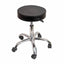 Scaun rotund cu burete, design ergonomic, finisaj negru, confort sporit
