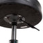 Scaun rotund cu burete, design ergonomic, finisaj negru, confort sporit