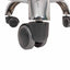 Scaun rotund cu burete, design ergonomic, finisaj negru, confort sporit