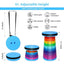 Scaun telescopic pliabil, usor demontabil si compact, inaltime extins 44 de cm, multicolor