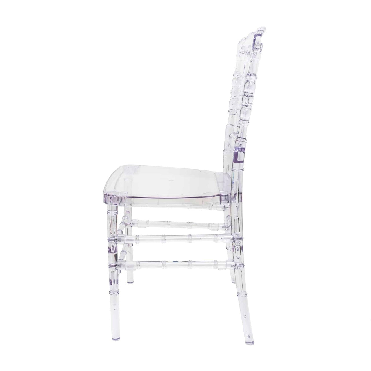 Scaun transparent din policarbonat, rezistent la zgarieturi, pentru interior si exterior
