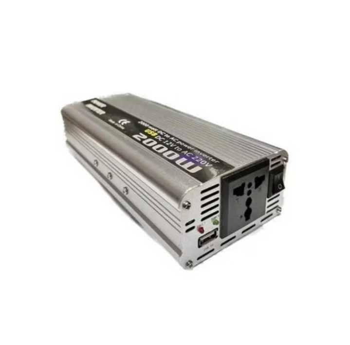 Invertor auto DC 12 V la AC 220 V, putere 2000 W – imagine 1