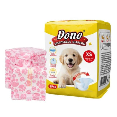 Scutece de unica folosinta pentru caini, femele, ajustabile, XS (22-40Cm)