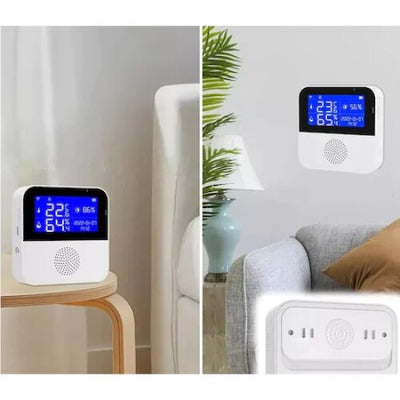 Senzor Inteligent FOXMAG24, temperatura, umiditate si luminozitate, wireless, interfata Tuya / Smartlife, alb
