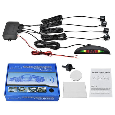 Senzori parcare auto,kit 4 senzori,display LED si avertizare sonora,Teox