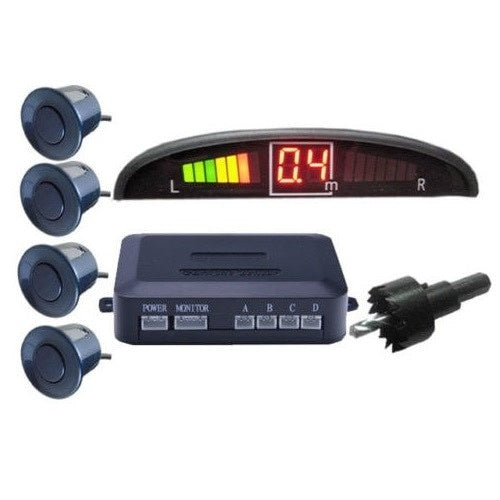 Senzori parcare auto,kit 4 senzori,display LED si avertizare sonora,Teox