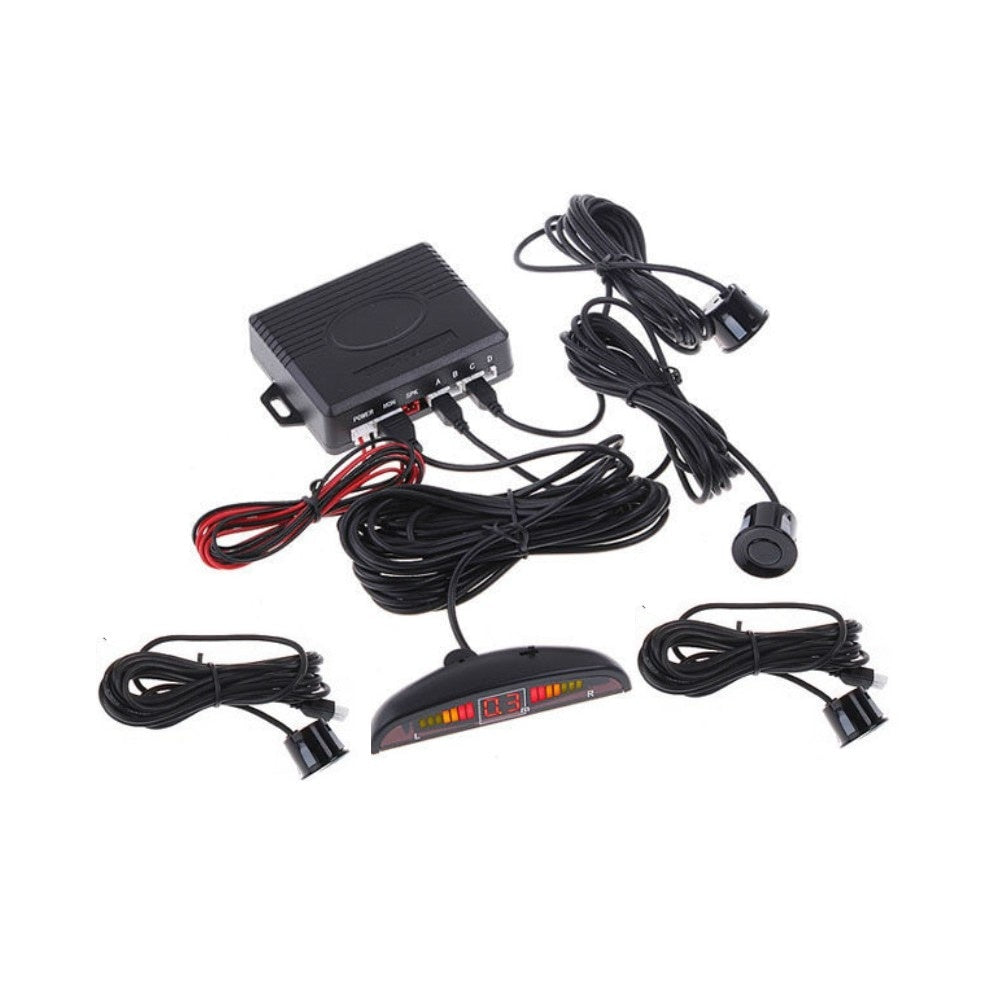 Senzori Parcare Display LED Avertizare Sonora, 4 Senzori, ZDM
