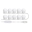 Set 10 Becuri LED pentru oglinda, cu alimentare prin USB, lungime cablu 5 m, alb