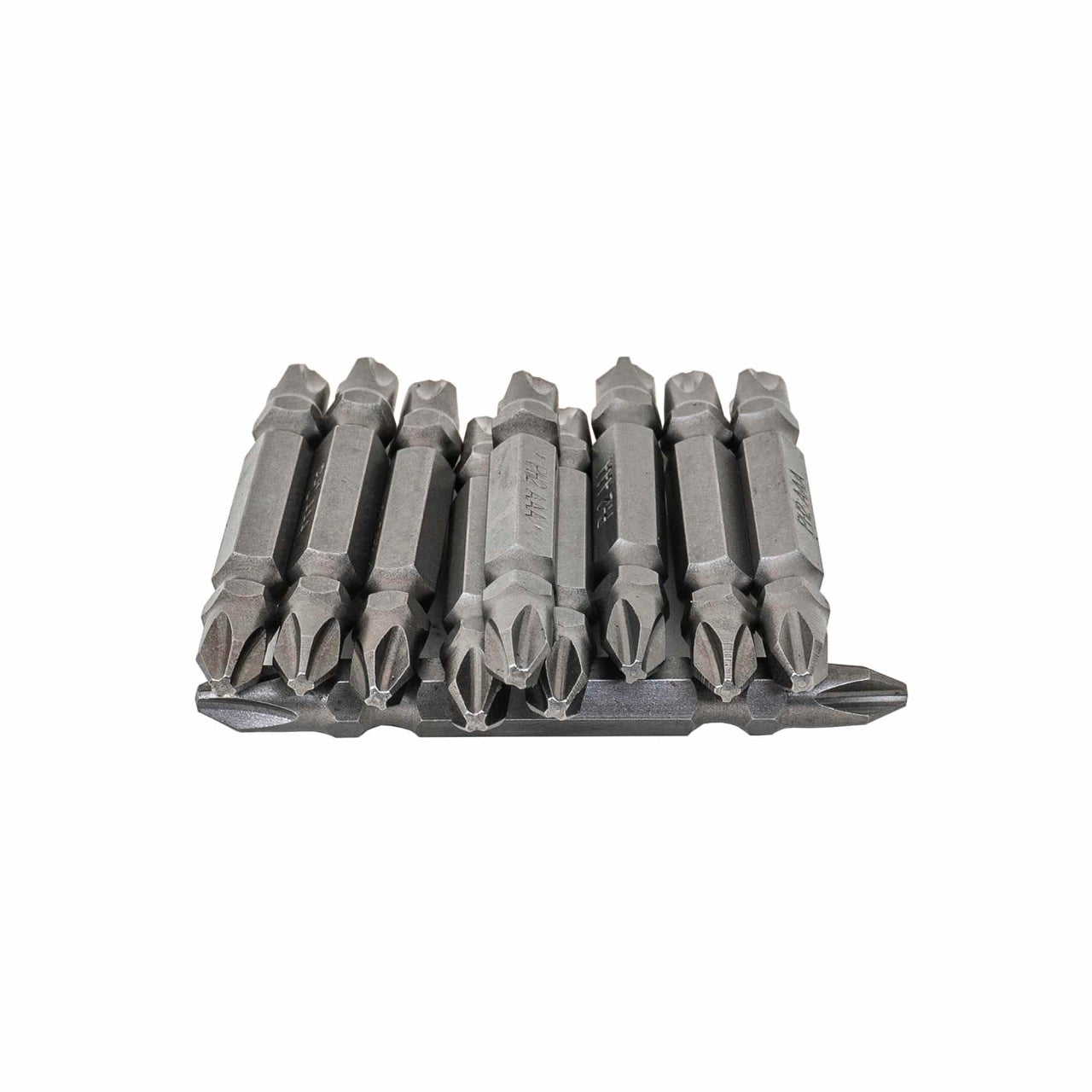 Set 10 biti cu cap dublu PH2AAA, otel CRV, 65 mm, finisaj satinat