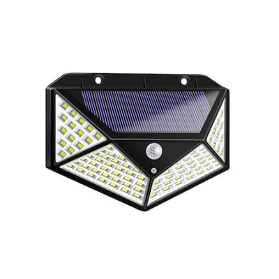 Set 10 lampi cu incarcare solara FOXMAG24, senzor miscare, 3 trepte de iluminare, 100 LED
