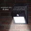 Set 10 lampi solare, FOXMAG24, 30 de LED, senzor de miscare, 0.55W, negru