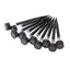 Set 10 lampi solare, pentru gradina, tip tarus, inaltime 30cm, negru