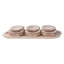 Set 10 platouri din lemn pentru servire, diverse dimensiuni, culoare fag