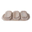 Set 10 platouri din lemn pentru servire, diverse dimensiuni, culoare fag