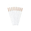 Set 10 tepuse pentru frigarui din inox cu maner de lemn, 30 cm