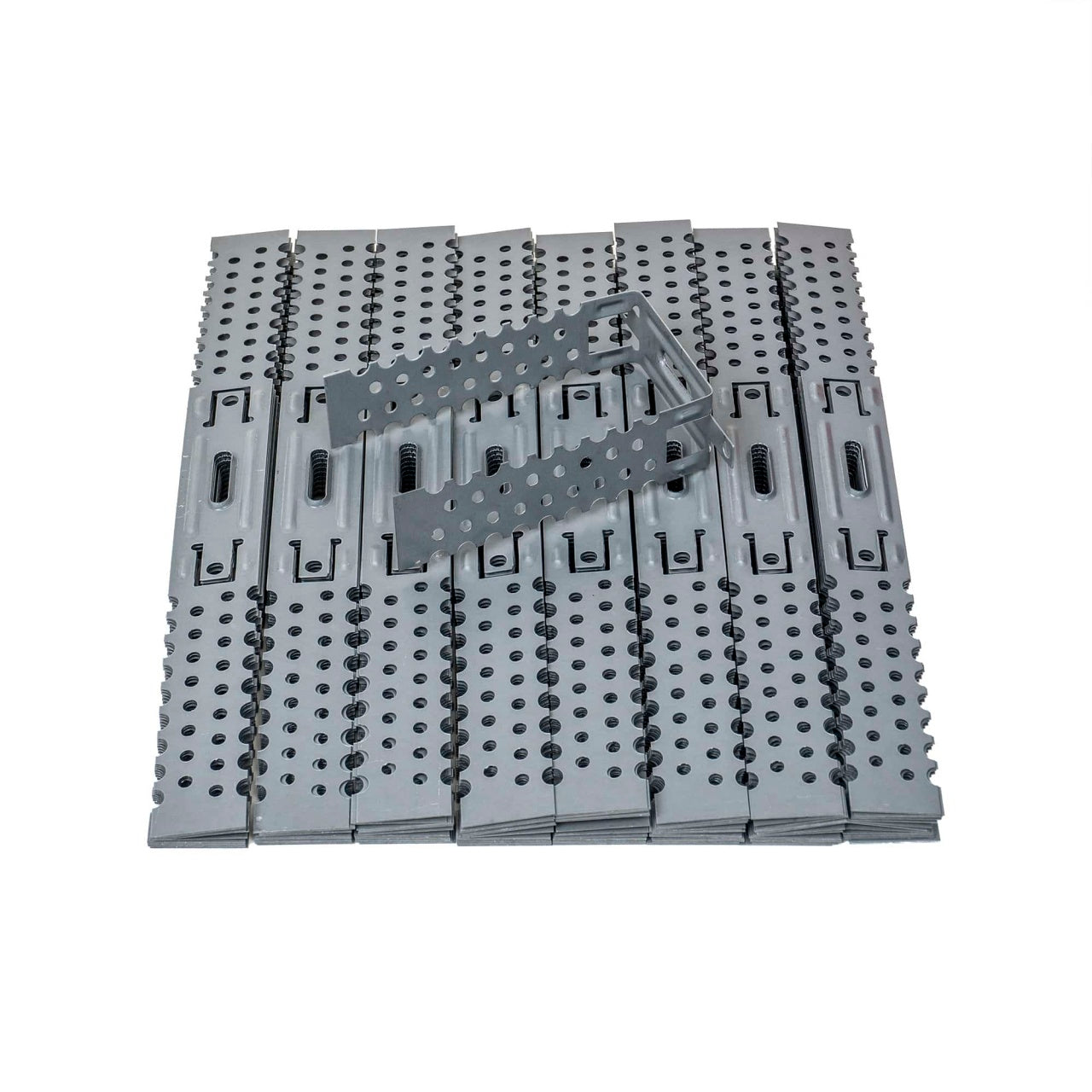 Set 100 bucati brida fixare 120mm x 0.6mm pentru profile metalice CD