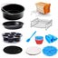 Set 11 accesorii pentru friteuza cu aer, diametru 18cm, diverse forme si ustensile