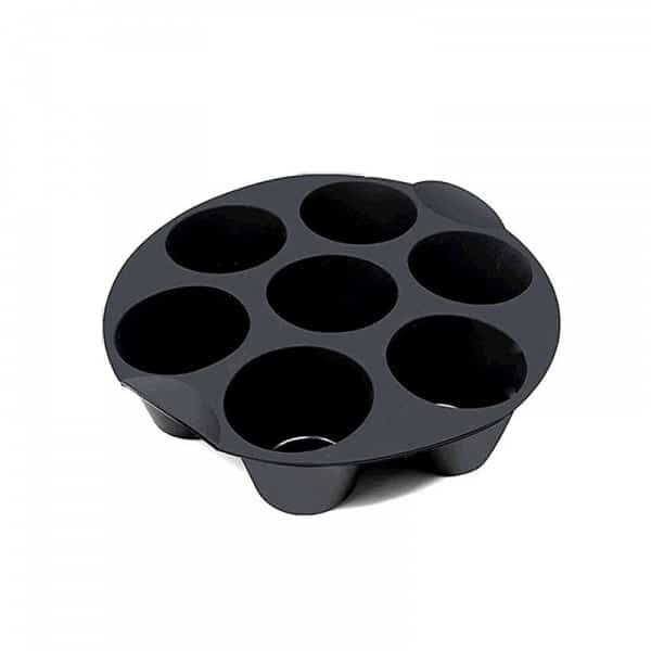 Set 11 accesorii pentru friteuza cu aer, diametru 19cm, diverse forme silicon si tavite