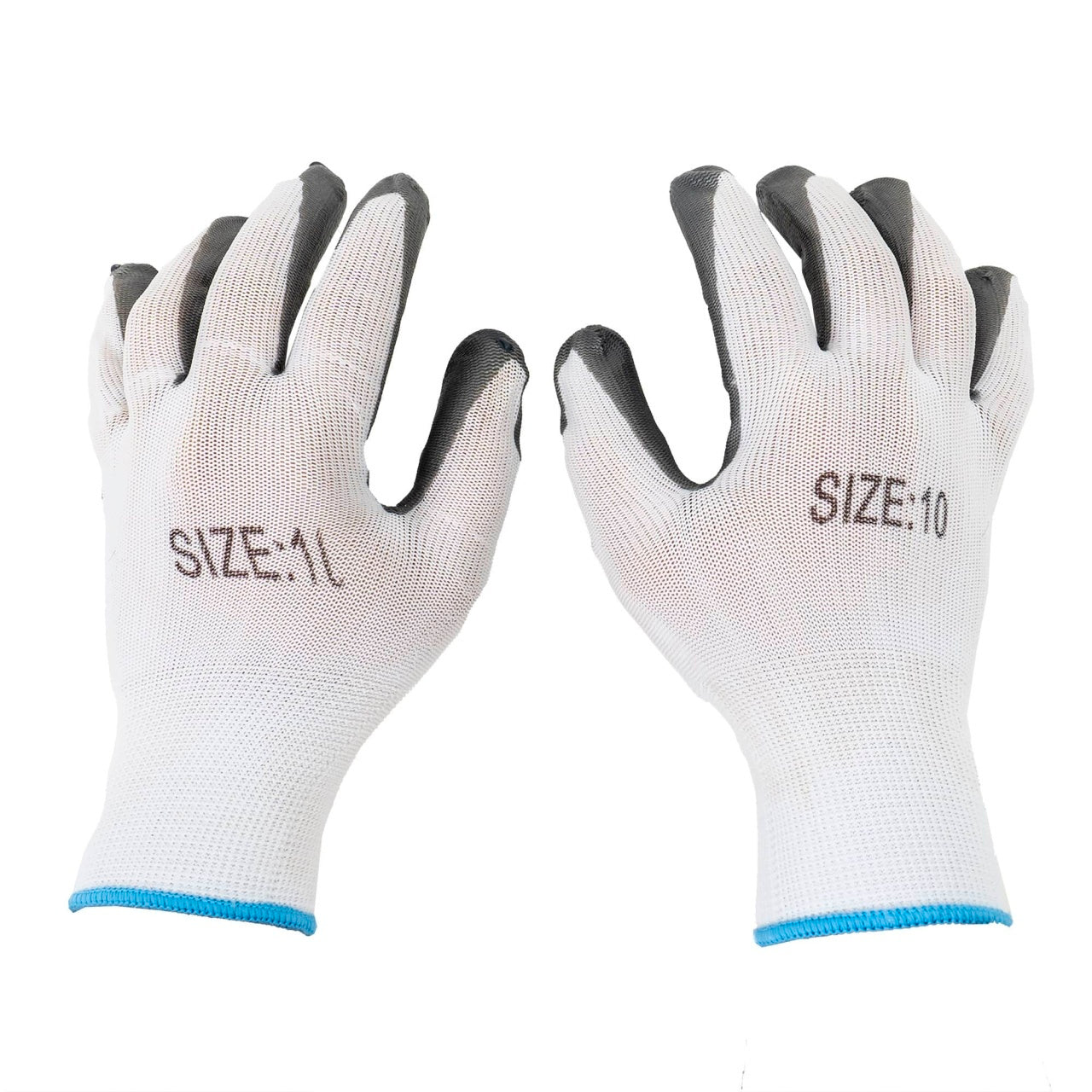 Set 12 buc manusi protectie Flex Grey, marimea 10, partial impregnate cu nitrilic