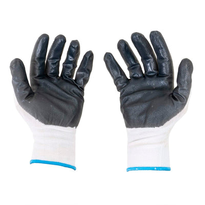Set 12 buc manusi protectie Flex Grey, marimea 10, partial impregnate cu nitrilic