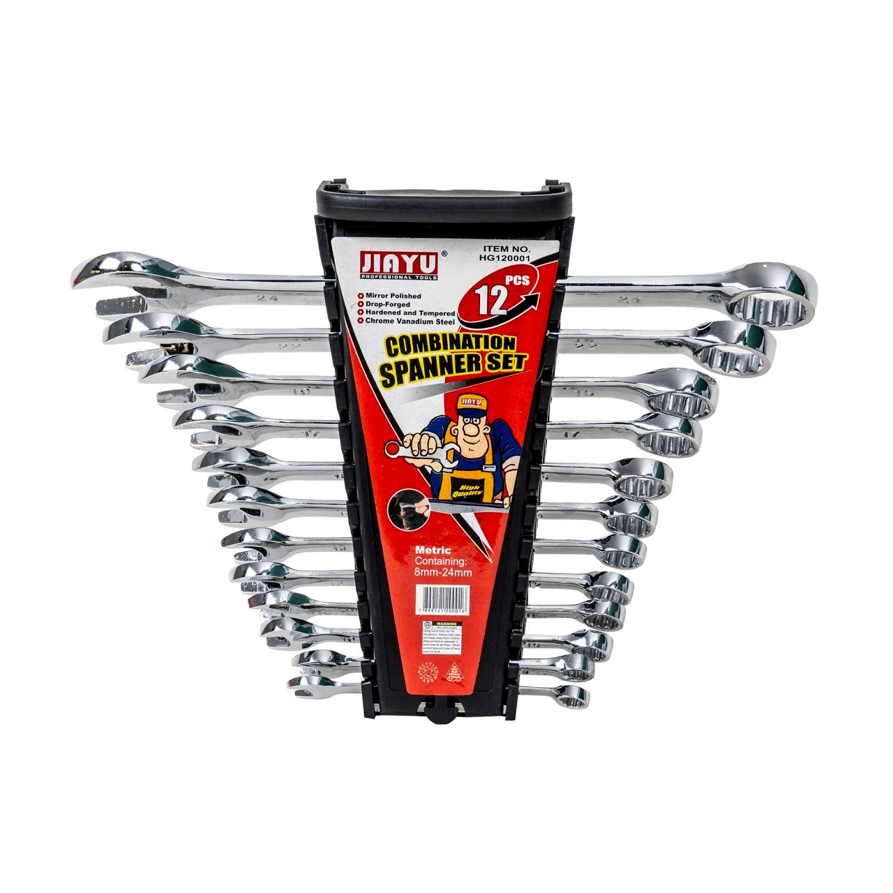 Set 12 chei combinate, dimensiuni 8mm-24mm, pentru diverse lucrari