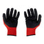 Set 12 manusi tricotate cu protectie din latex, marime universala, Flex Black