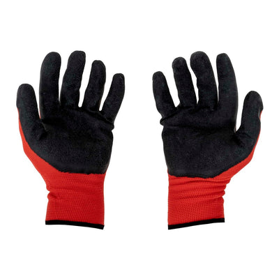 Set 12 manusi tricotate cu protectie din latex, marime universala, Flex Black