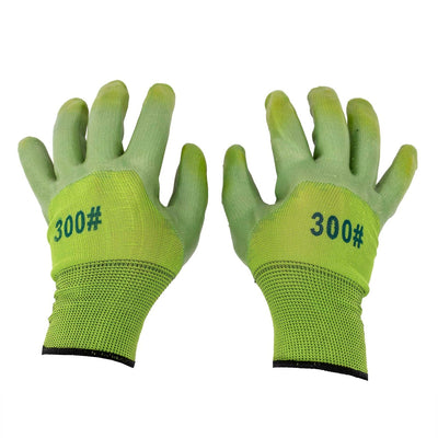 Set 12 manusi tricotate cu strat protector din latex, marime universala